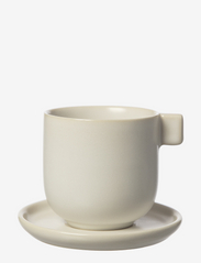 Cup w saucer for coffee - WHITE SAND