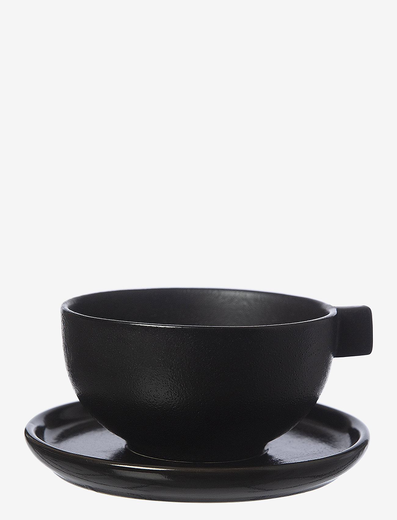 ERNST - Teacup w saucer - die niedrigsten preise - black - 0