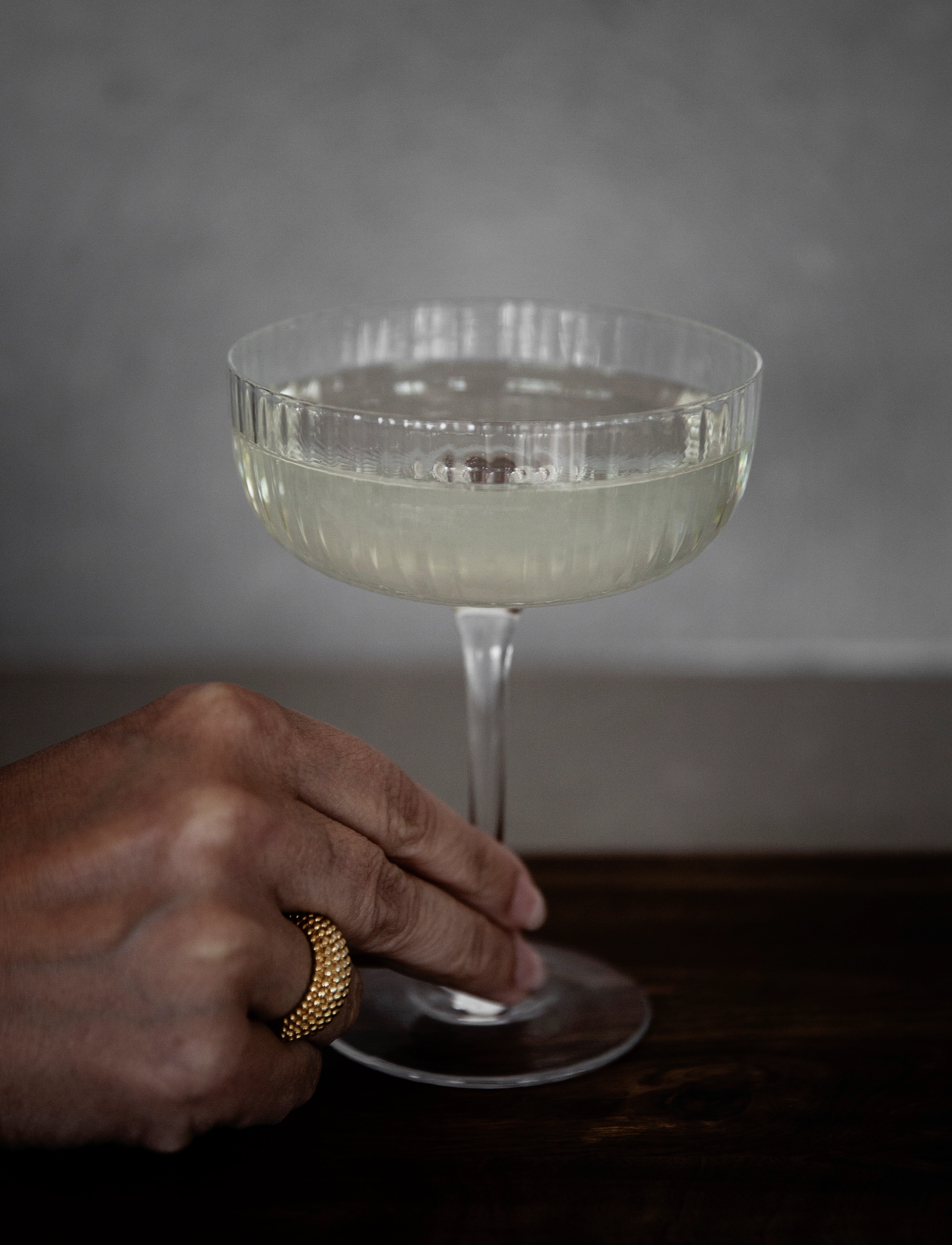 ERNST Glas På Fod 2-Pak, 20 CL, Glass, Nackt - Champagne Homeware
