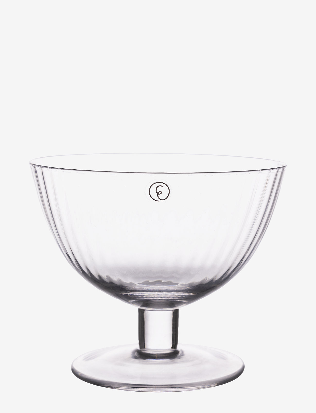 ERNST Glasskål På Fod, 2-Pak CLEAR - One Size - Unisex