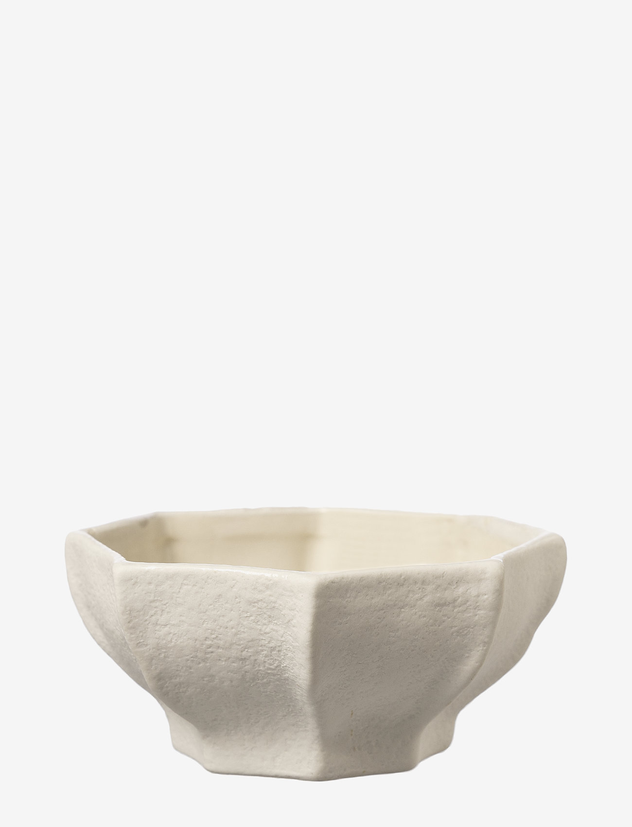 ERNST Skål D12,3 H5 Naturhvid, Decorative Platters, Creme, Str: ONE SIZE