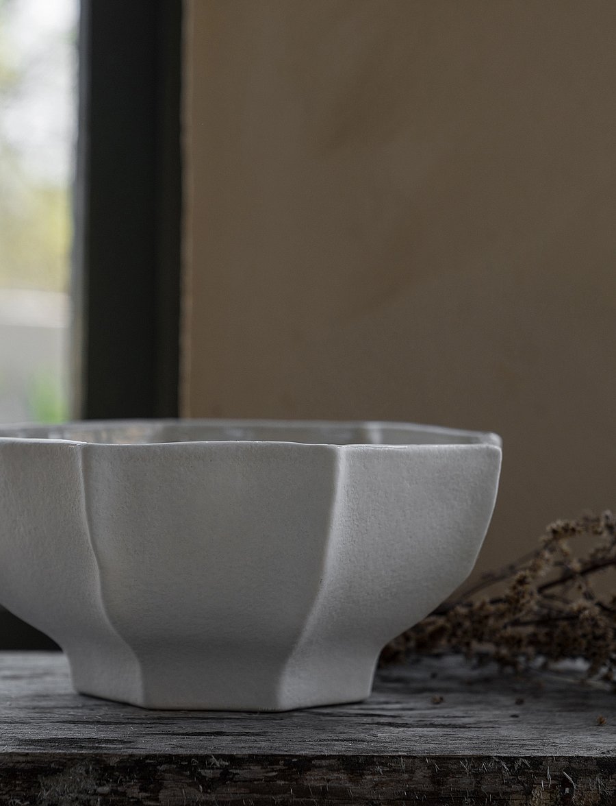 ERNST - Bowl - dekoratiivsed vaagnad - natural white - 0