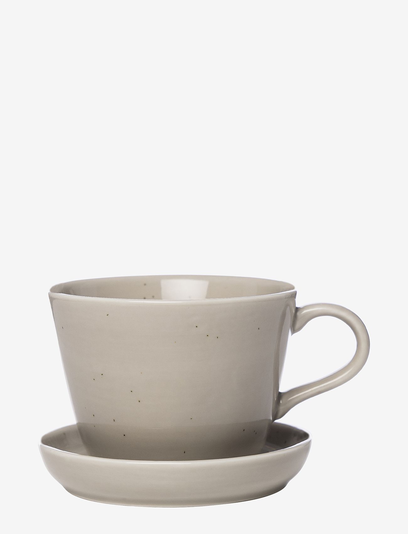 ERNST - Cup with saucer - lowest prices - sand - 0