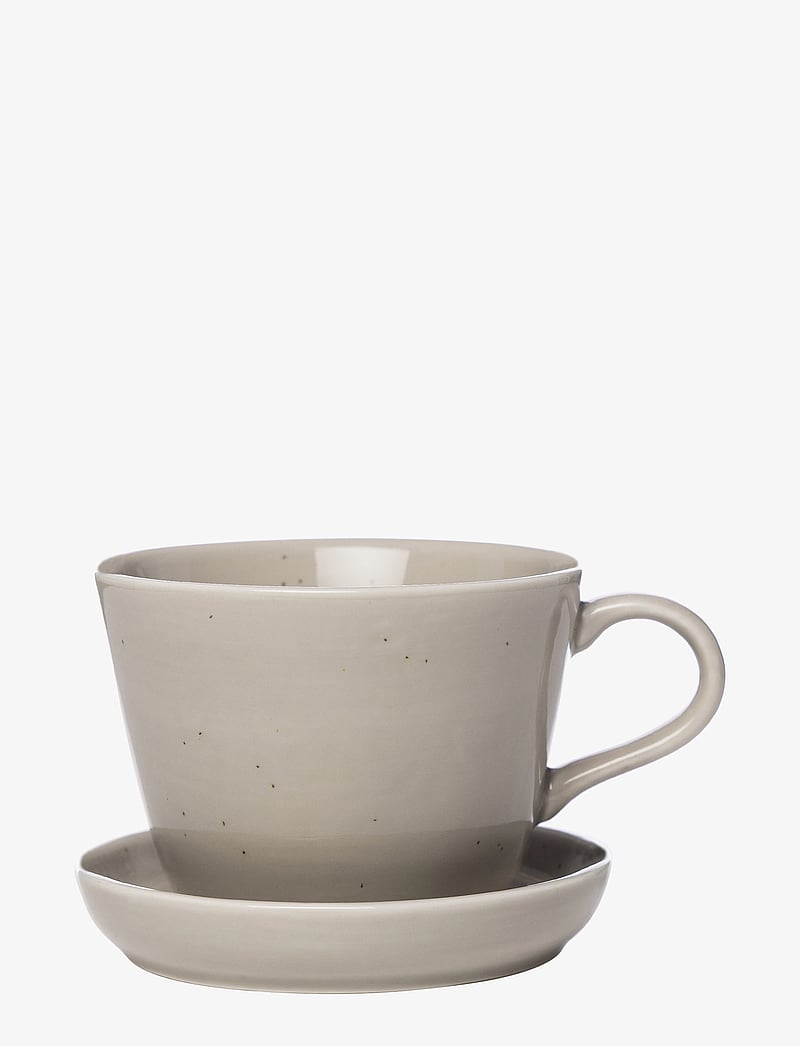 ERNST - Cup with saucer - osta hinna alusel - sand - 0