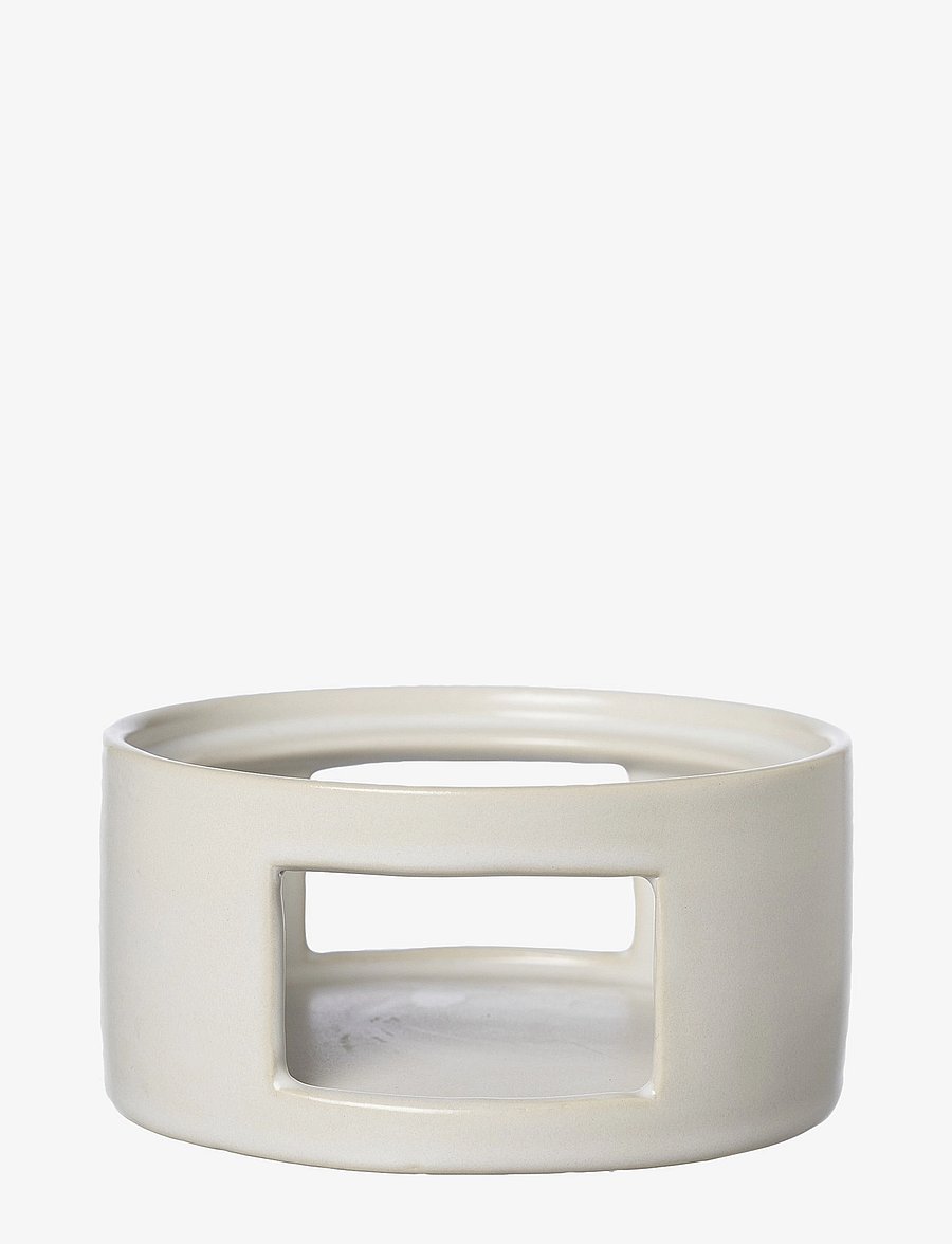 ERNST - Jug and heater - veinikarahvinid - natural white - 2