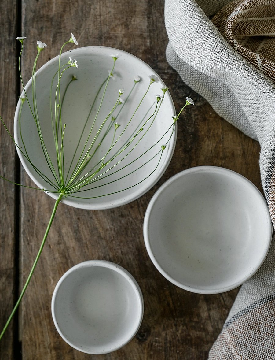 ERNST - Bowl - serveerimisnõud - white/natural - 2