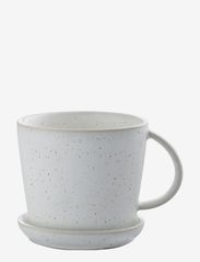 Cup w saucer - WHITE