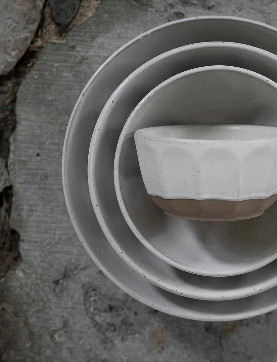ERNST - Bowl - serveerimisnõud - white/natural - 2