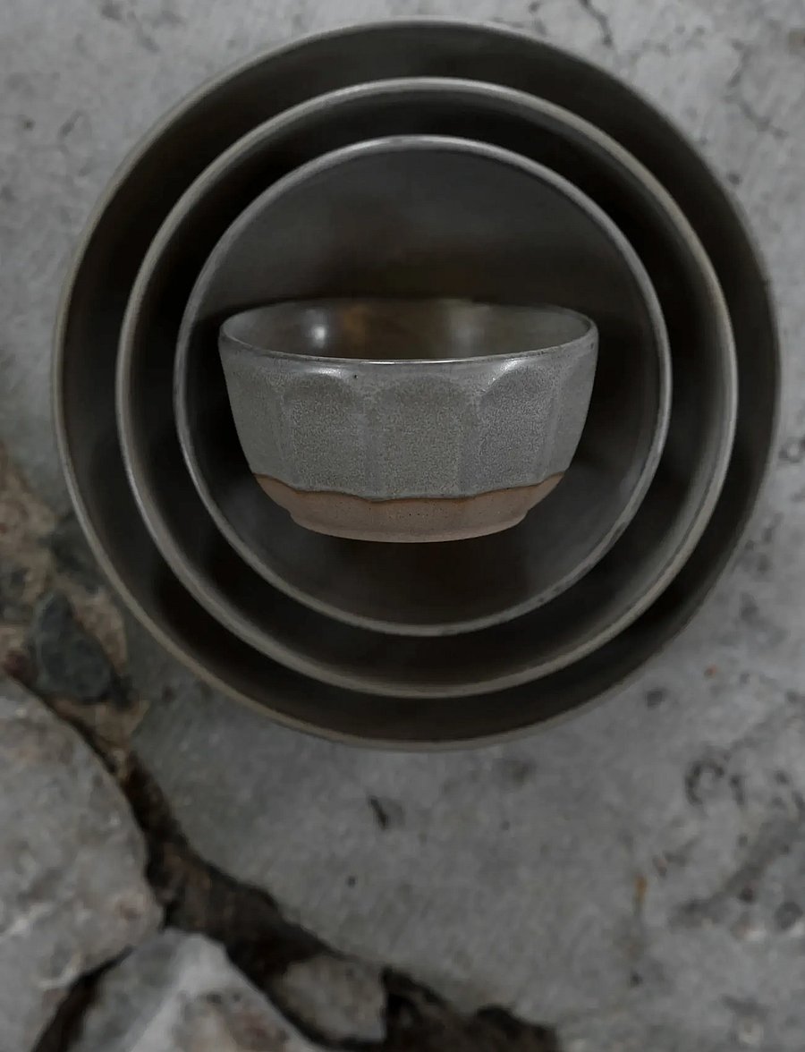 ERNST - Bowl - serveerimisnõud - grey/natural - 2