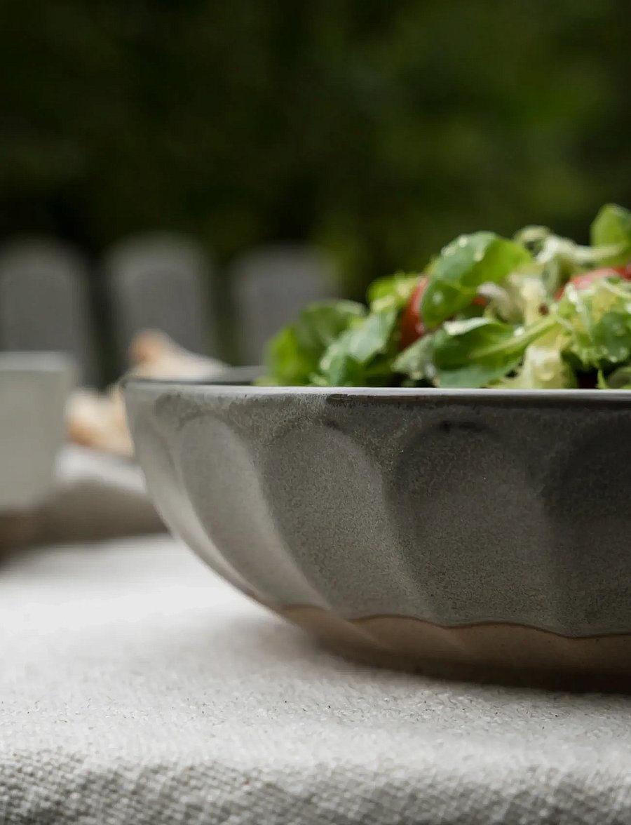 ERNST - Bowl - servēšanas bļodas - grey/natural - 2