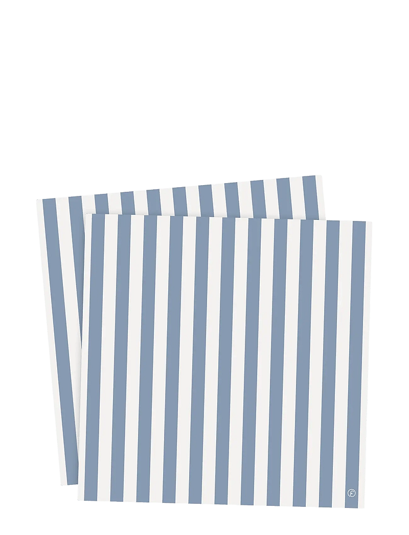 ERNST - Paper napkin - papierservietten - lightblue/white - 0