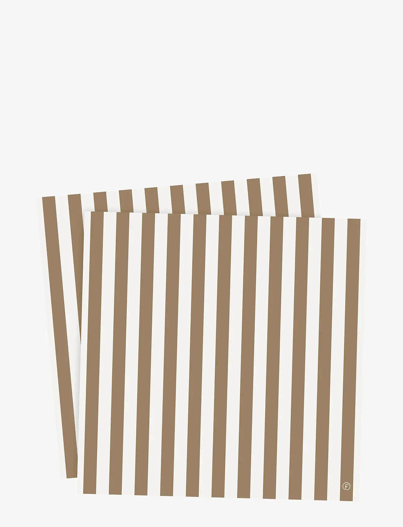 ERNST - Paper napkin - papierservietten - caramel/white - 0