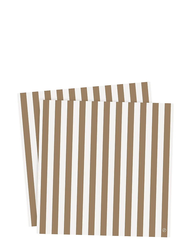 ERNST - Paper napkin - pabersalvrätikud - caramel/white - 0