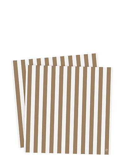 ERNST Paper napkin - Pappersservetter - CARAMEL/WHITE / yellow