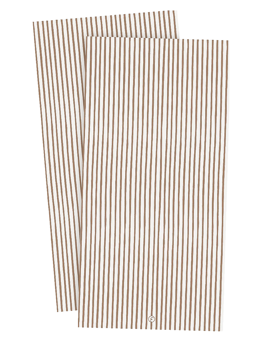 ERNST - Paper napkin - stoffservietten - caramel/white - 0