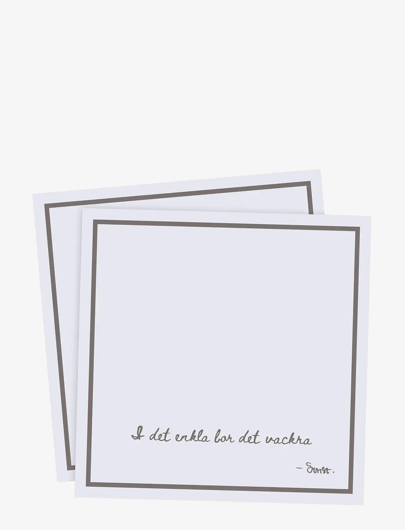 ERNST - Paper napkin - papirservietter - lightgrey - 1