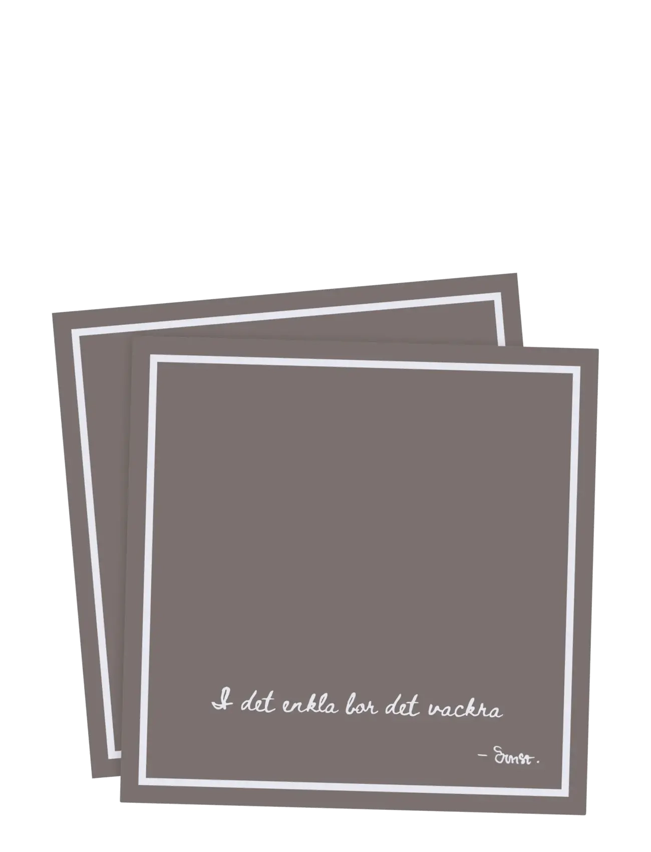 ERNST Paper napkin - Paper napkins - MOLE / beige