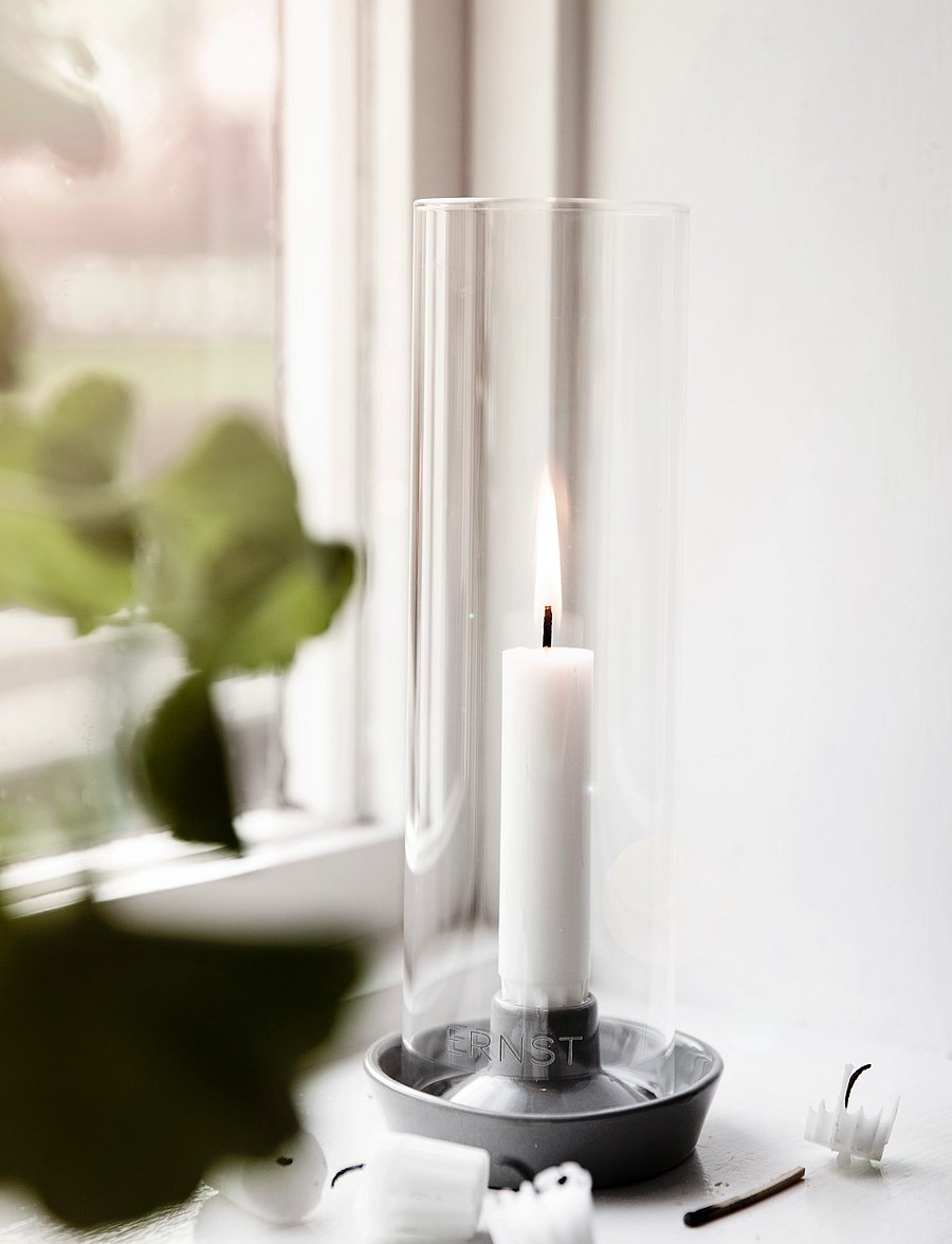ERNST - Candleholder - küünlajalad - white - 0