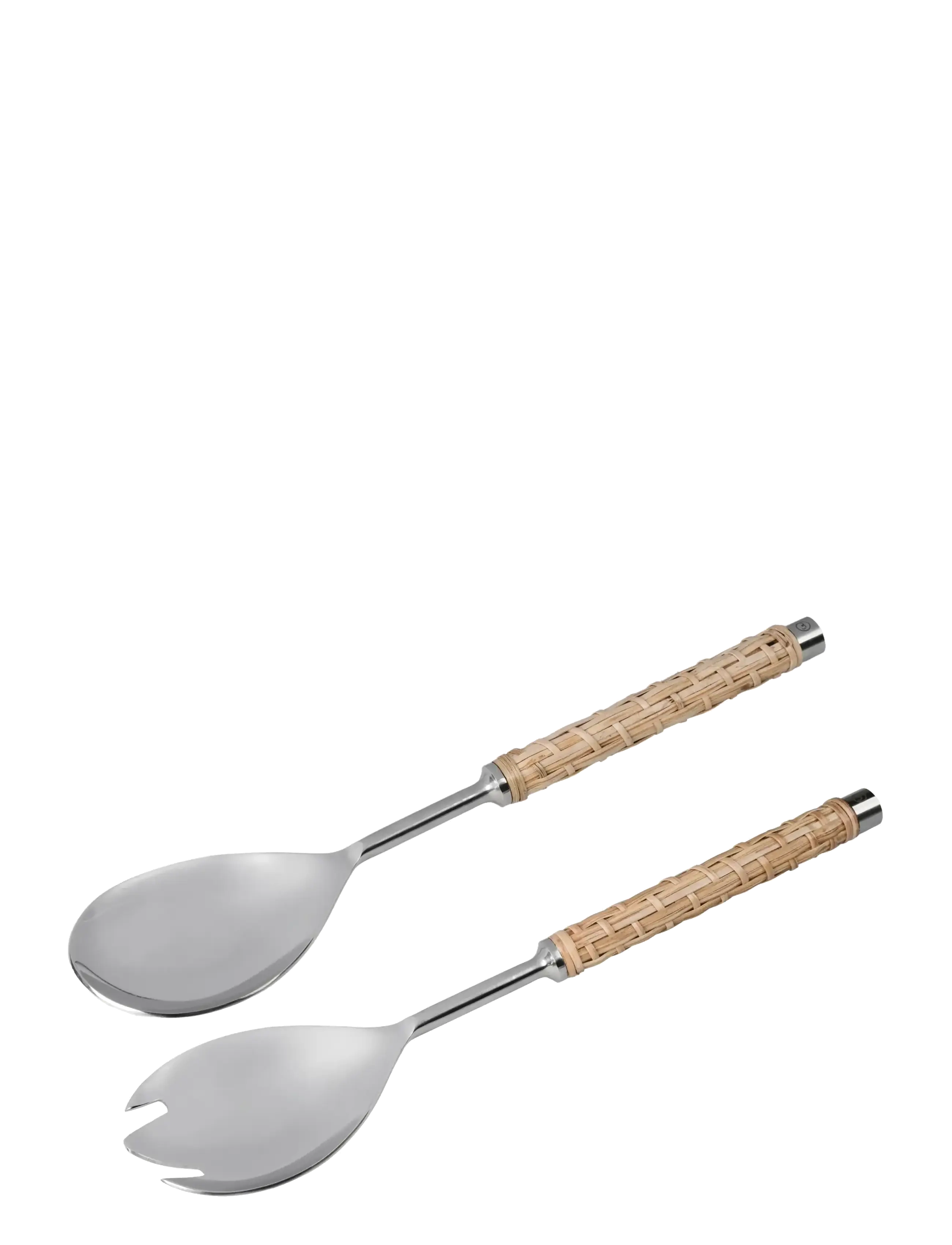 ERNST Fork and spoon - Salad cutlerys - NATURAL / silver