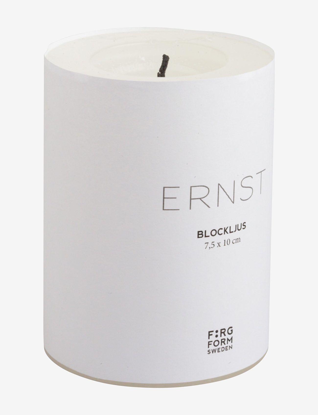 ERNST - Pillar candle - white - 0