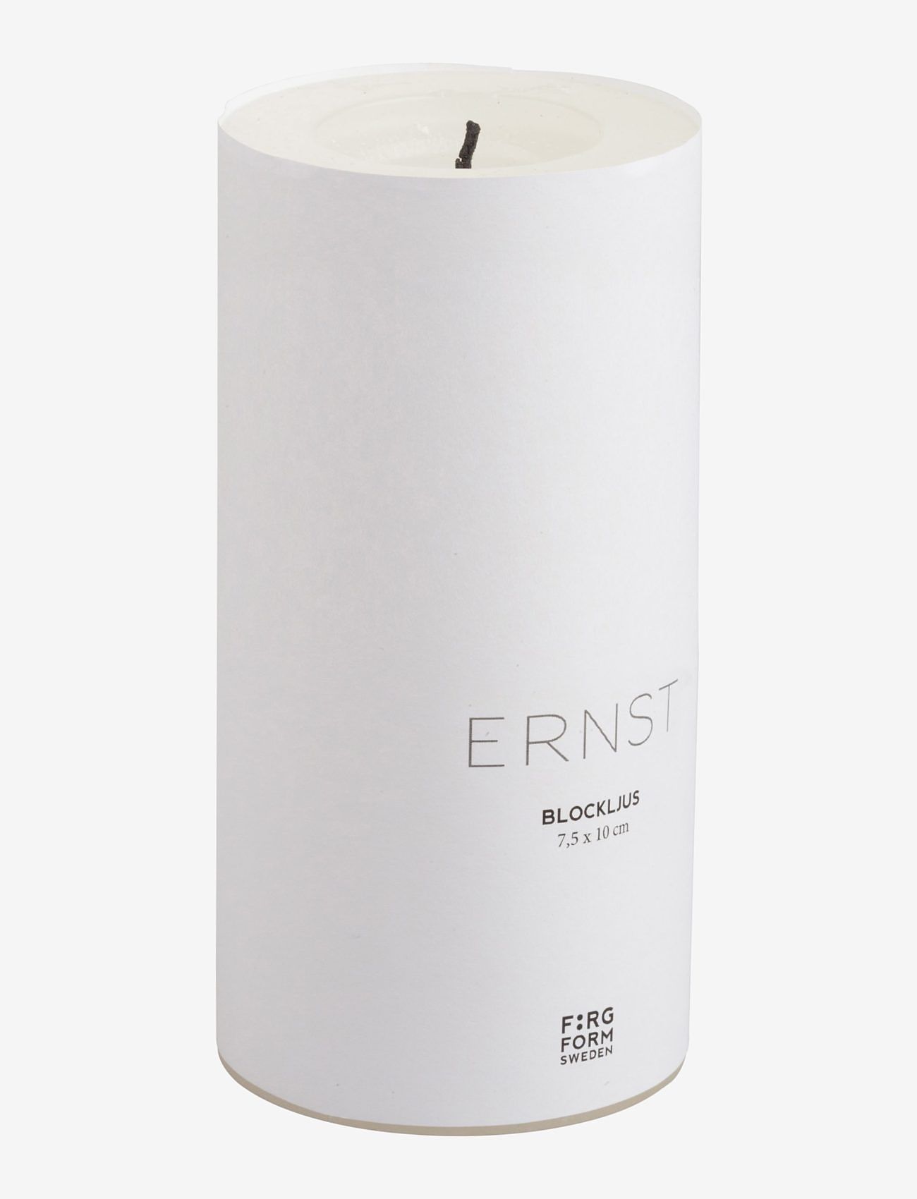 ERNST - Pillar candle - de laveste prisene - white - 0