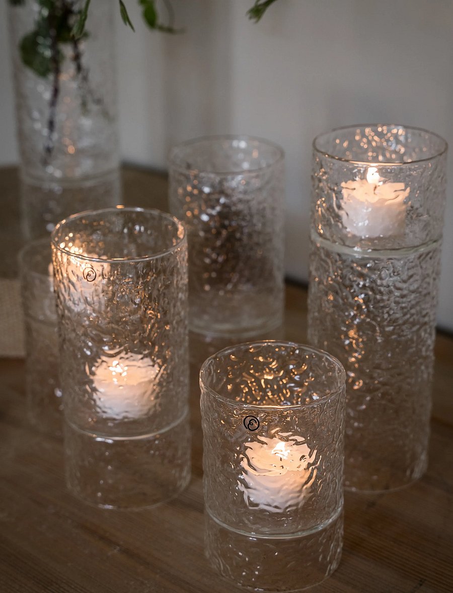 ERNST - Candleholder/Vase - teelichthalter - clear - 2