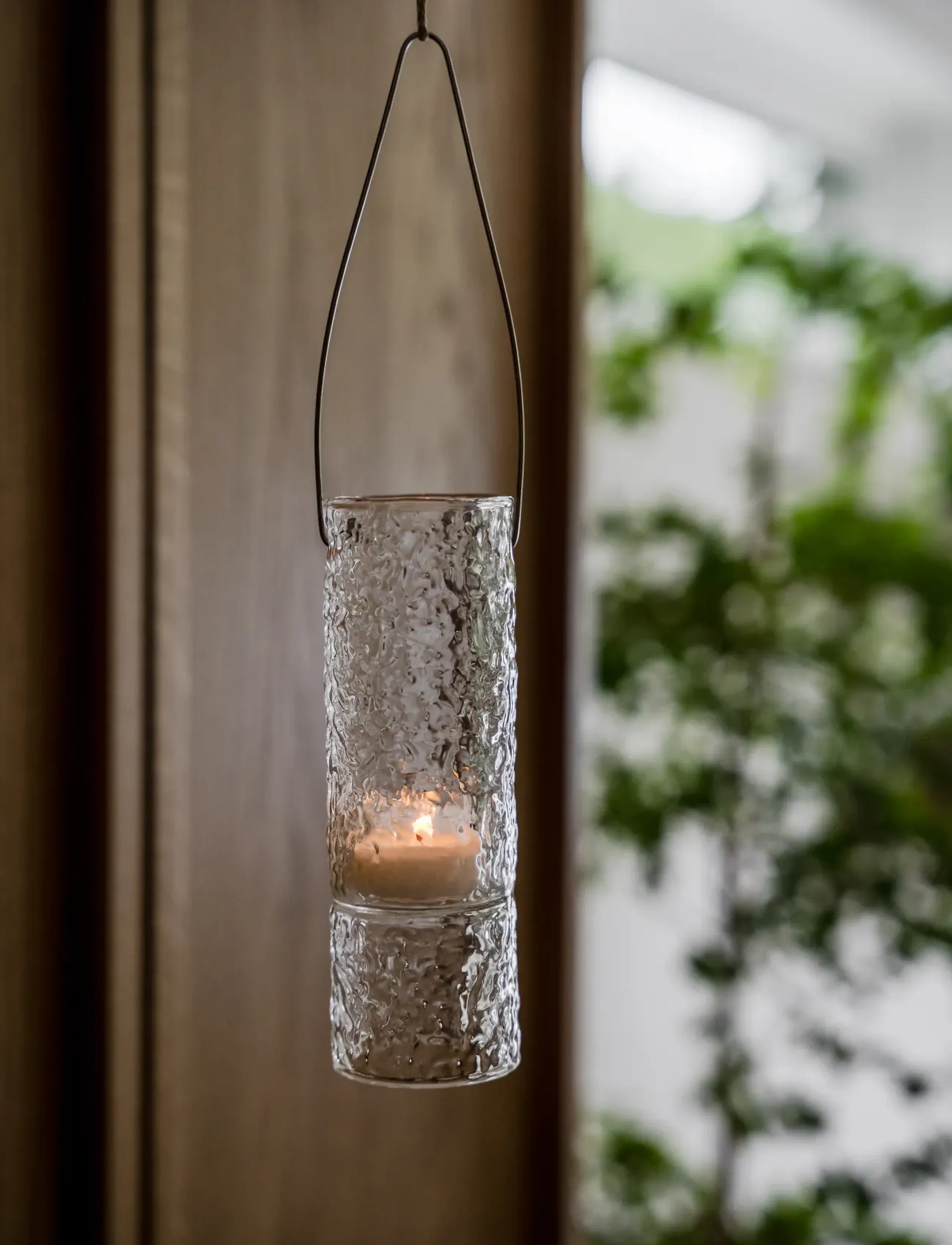 ERNST - Hanging candleholder - clear - 1