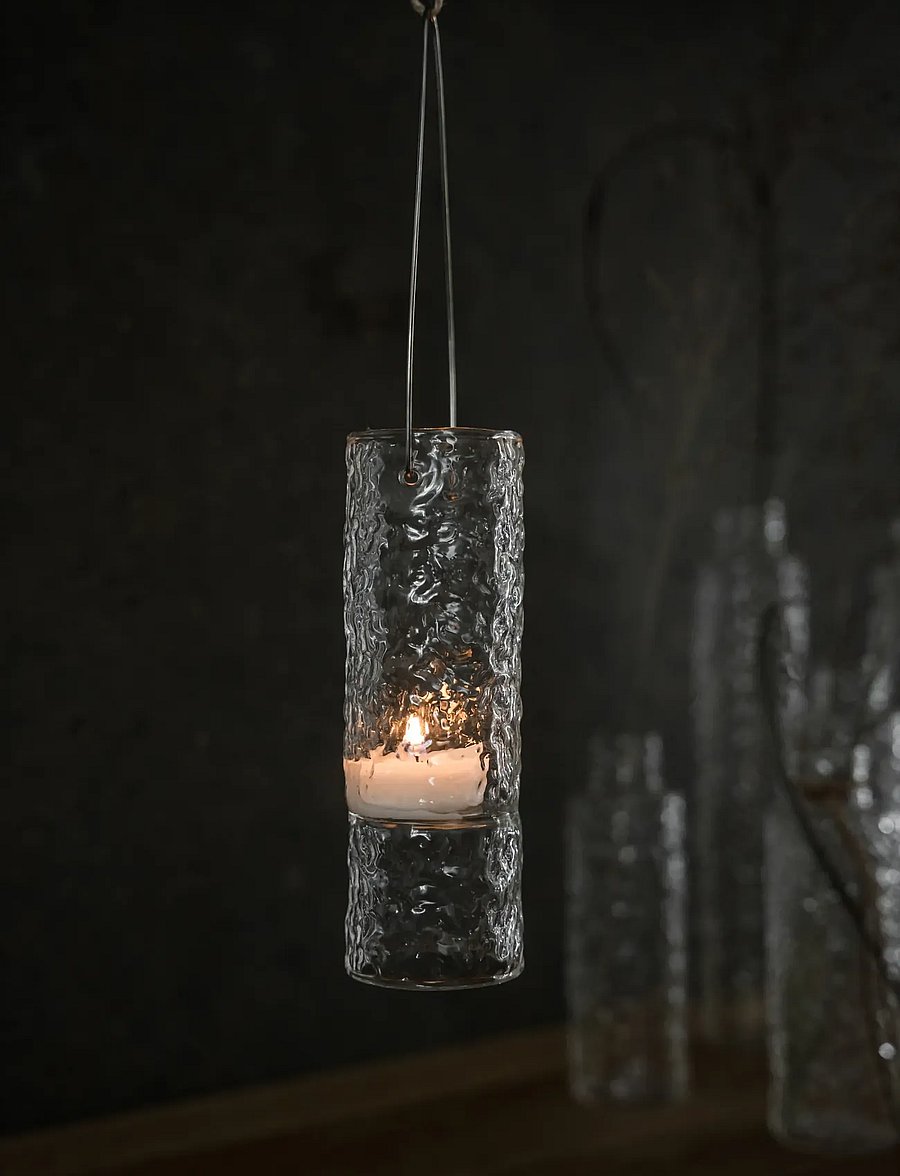 ERNST - Hanging candleholder - teelichthalter - clear - 2