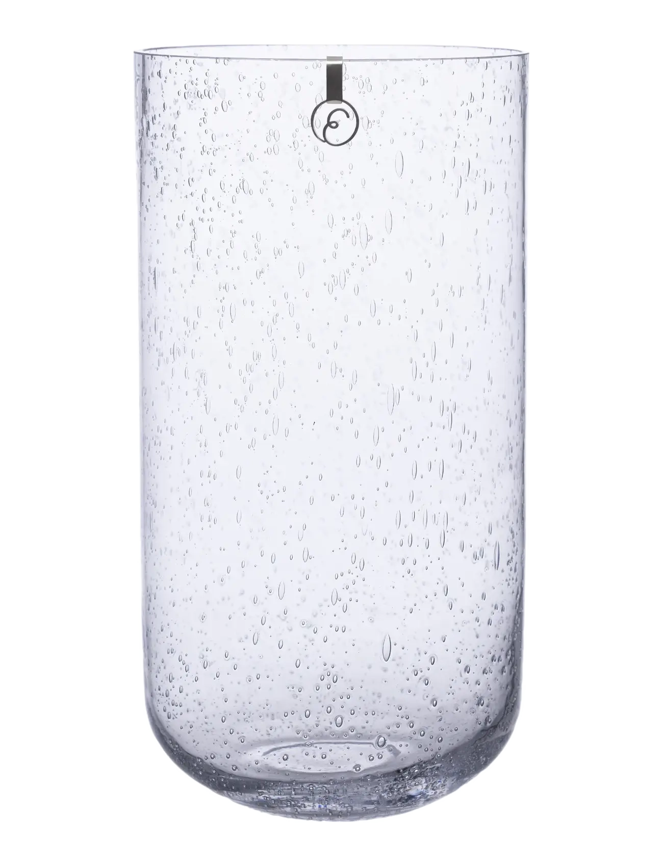 ERNST Glassvase, Tulipanvase, Sølv, Str: H25CM