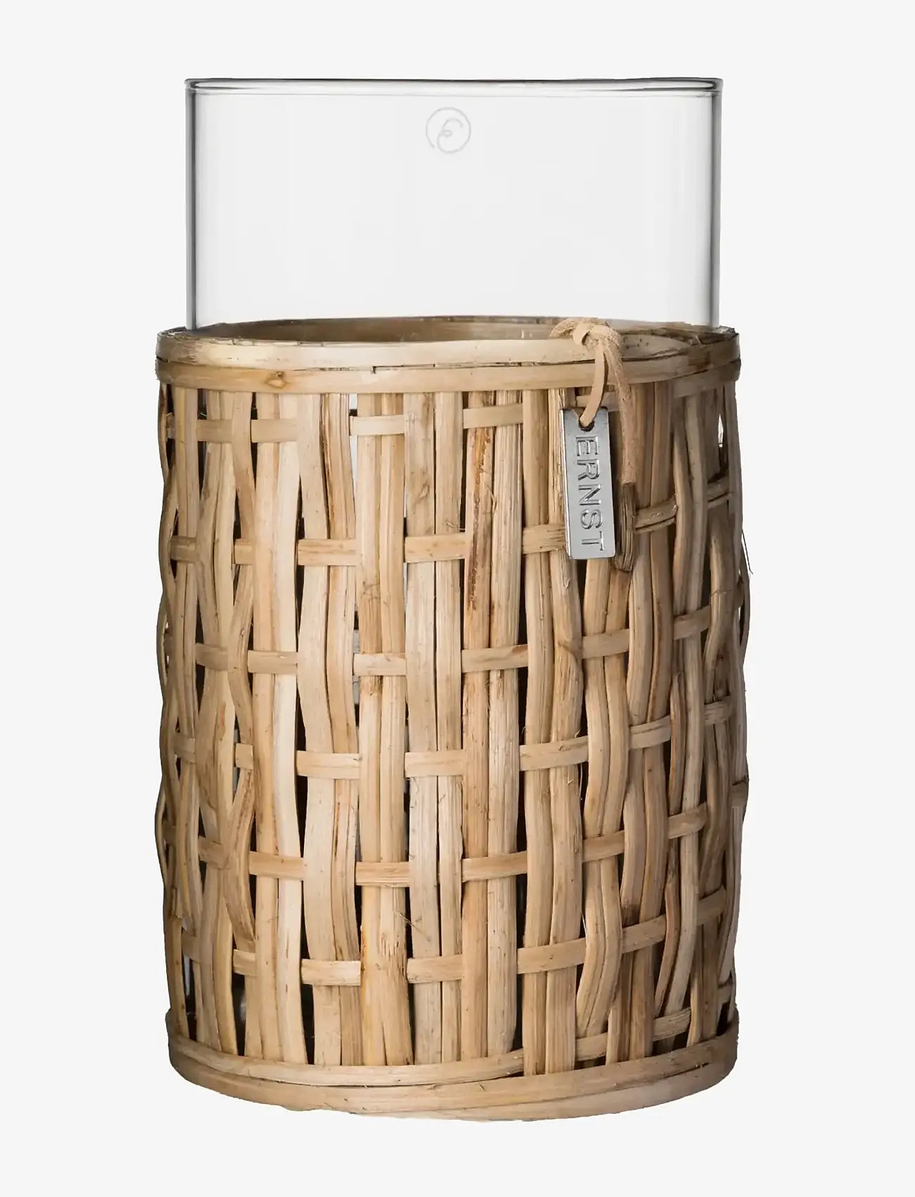 ERNST - Vase with basket - vases - natural - 1