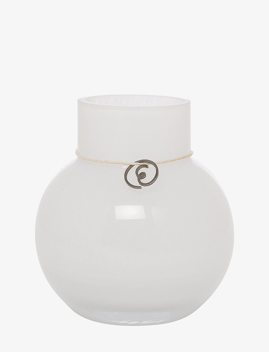 ERNST - Glassvase - vasen - white - 1