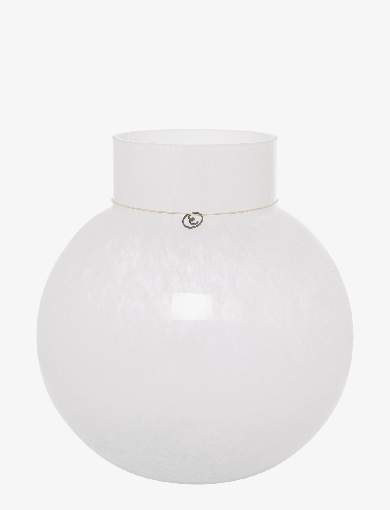 ERNST Glasvask, Stor vase, Hvid, Str: H25CM