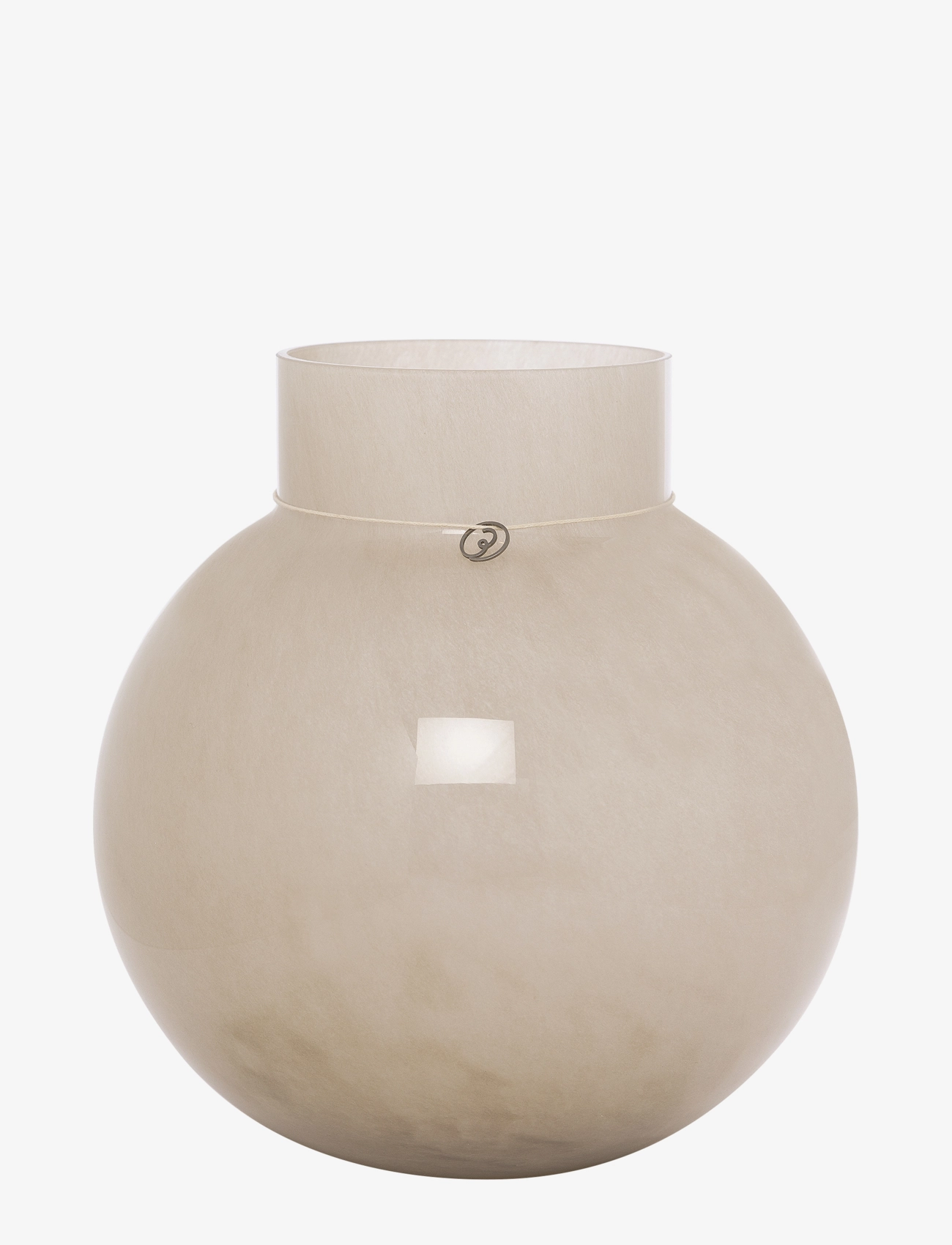 ERNST Glasvask, Stor vase, Beige, Str: H25CM
