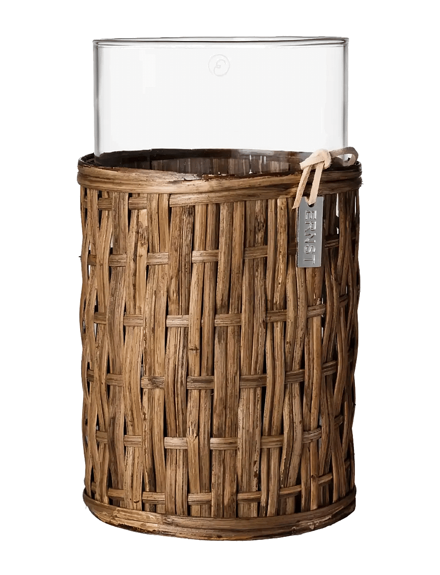 ERNST - Vase with basket - laternen - darkbrown - 1