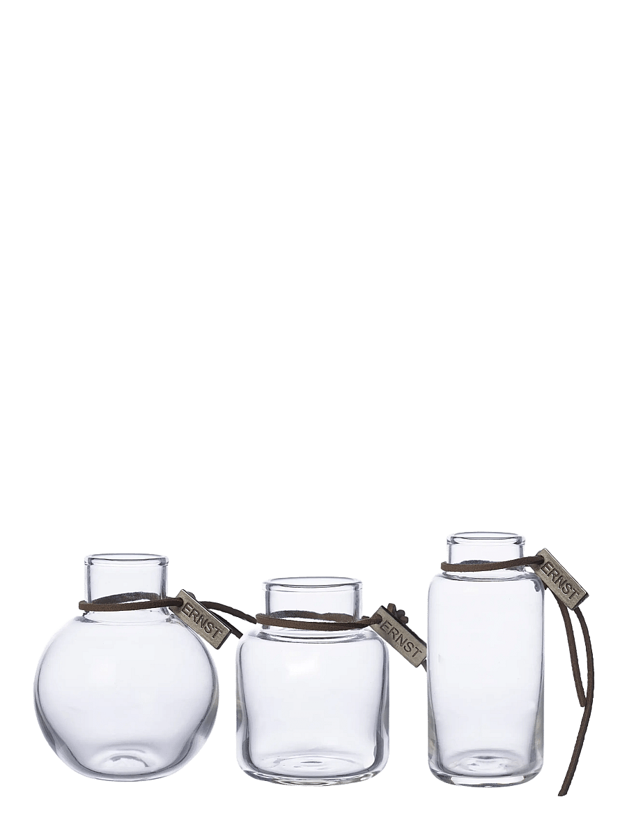 ERNST - Glassvases 3-p - osta hinna alusel - clear - 1