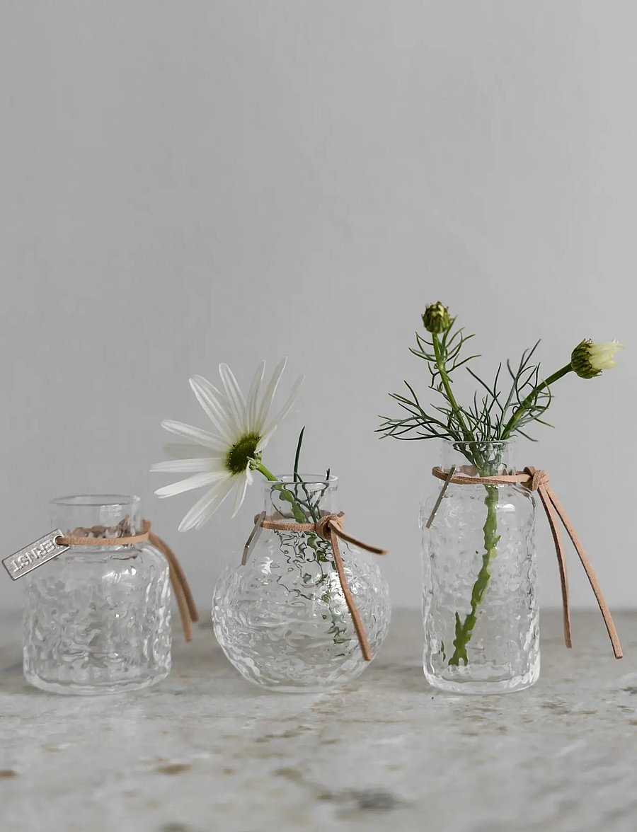 ERNST - Glassvases 3-p - osta hinna alusel - clear - 0