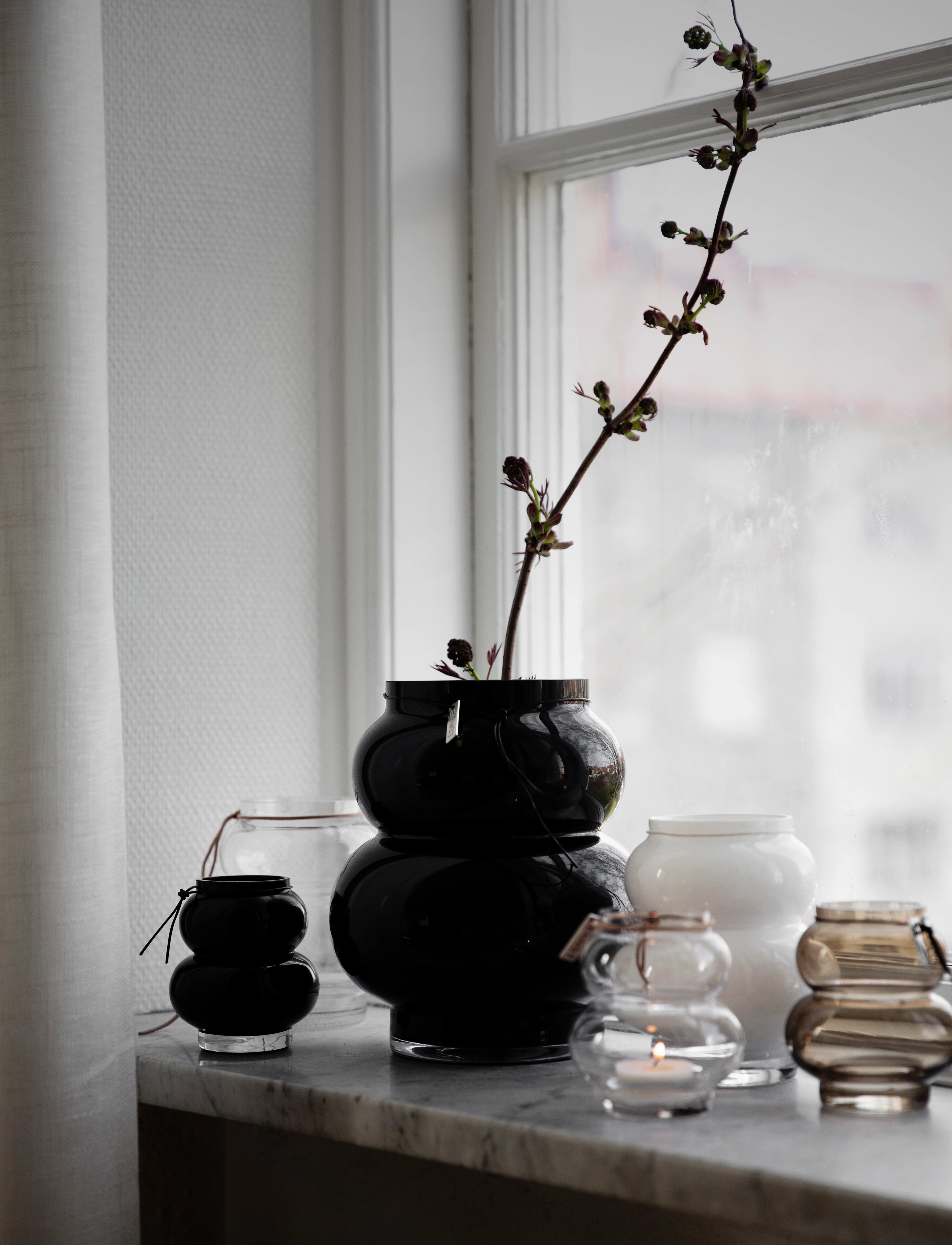 ERNST - Glass vase - clear - 1