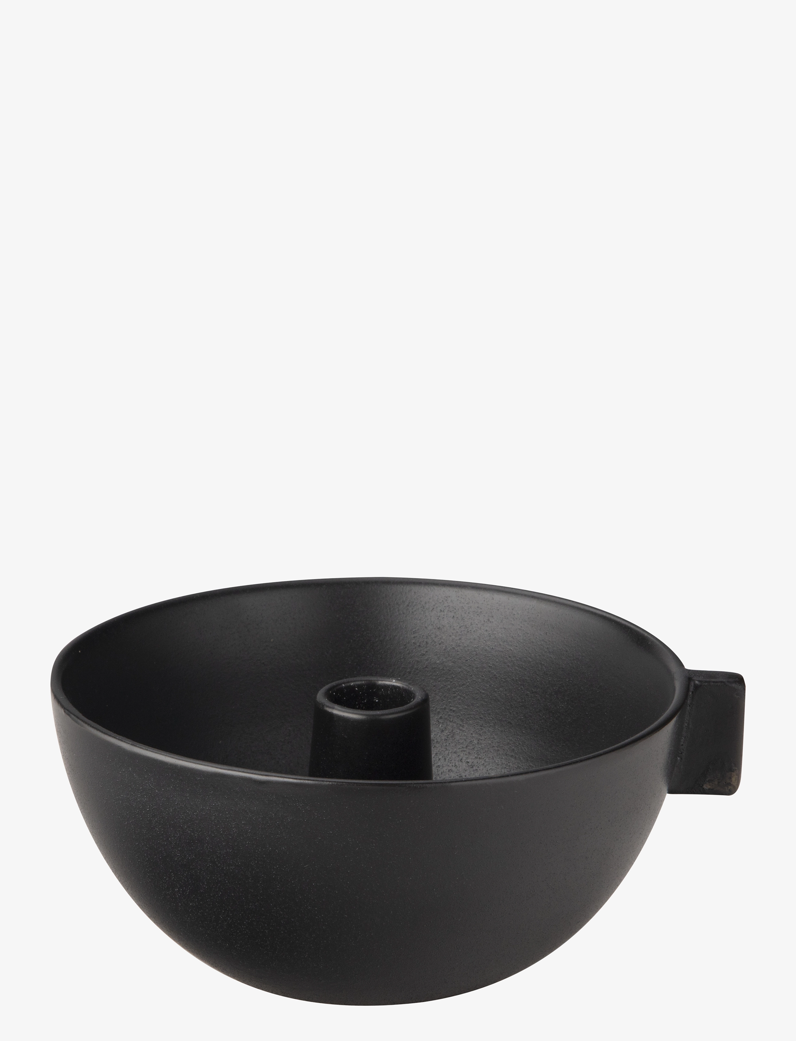 ERNST Lyseskål, Lysestage, Sort, Str: Ø 17 CM