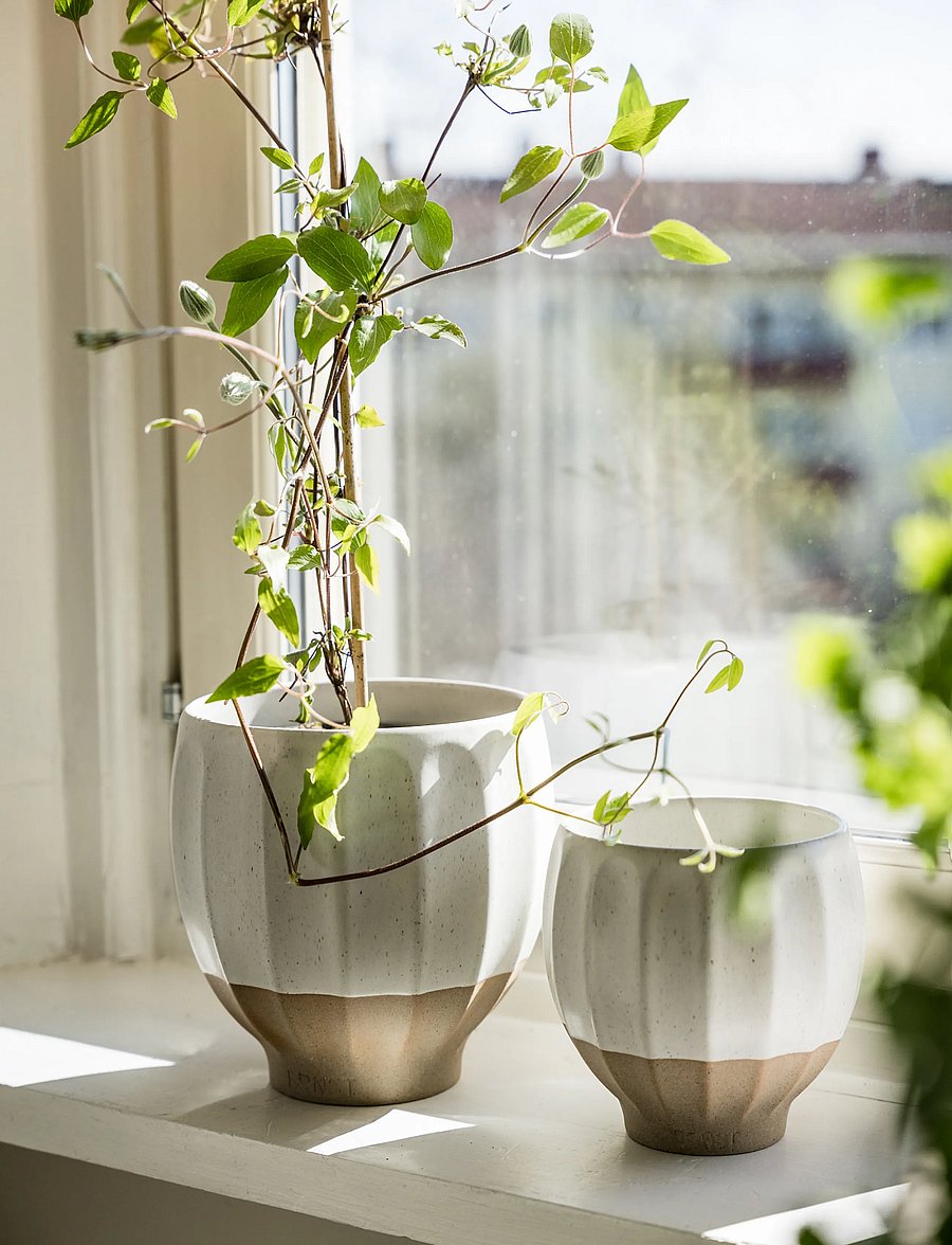 ERNST - Pot - lillepotid - white / natural - 0