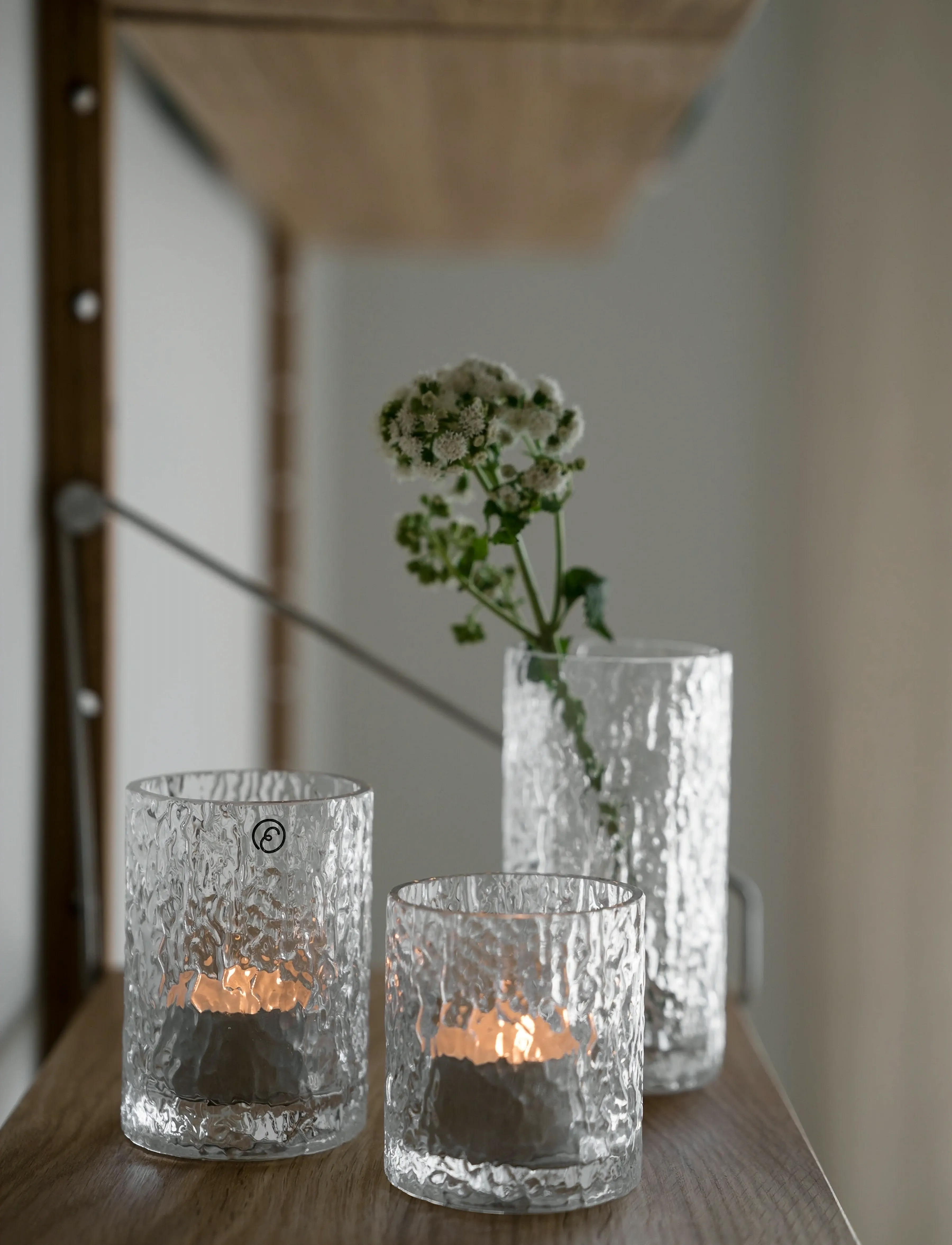 ERNST Vase/Candleholder, H11.3 cm, Nude, Lysestager & Lanterner > Fyrfadsstager, Unisex