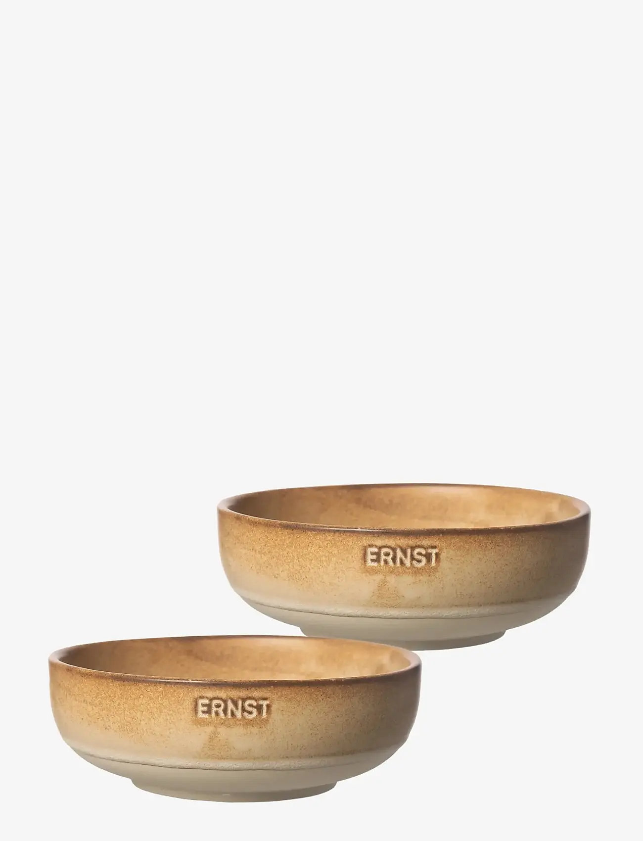 ERNST - Bowl 2-pack - serving bowls - brown/natural - 0