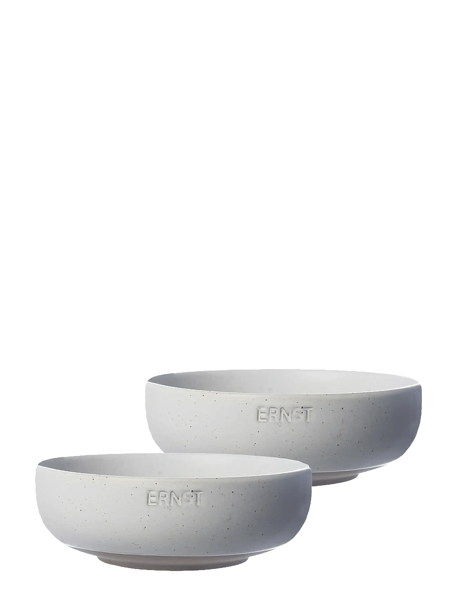 ERNST - Bowl 2-pack - serveerimisnõud - white/natural - 0