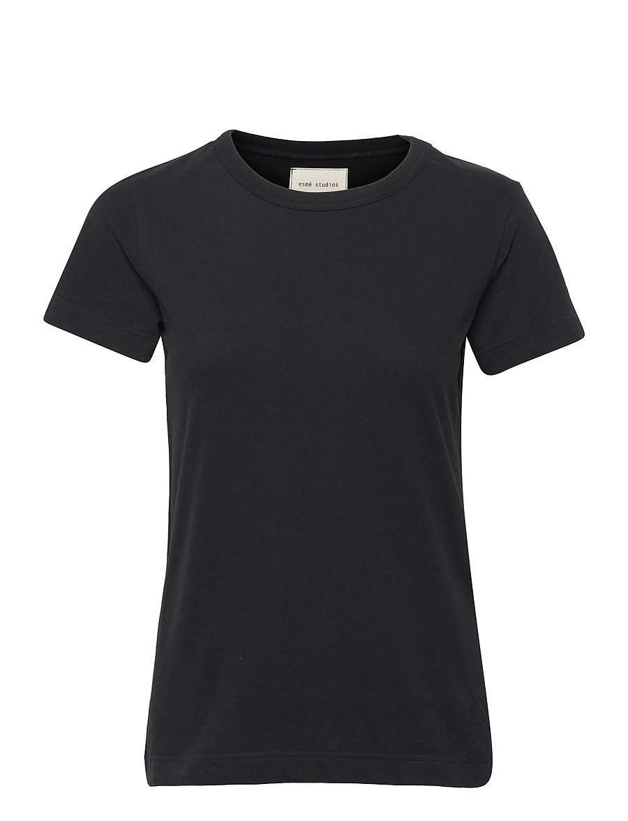 Esme Studios - ESSigne T-shirt GOTS - t-shirts - black - 1