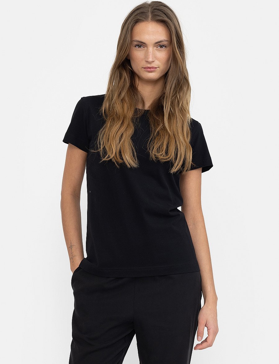 Esme Studios - ESSigne T-shirt GOTS - t-shirts - black - 0