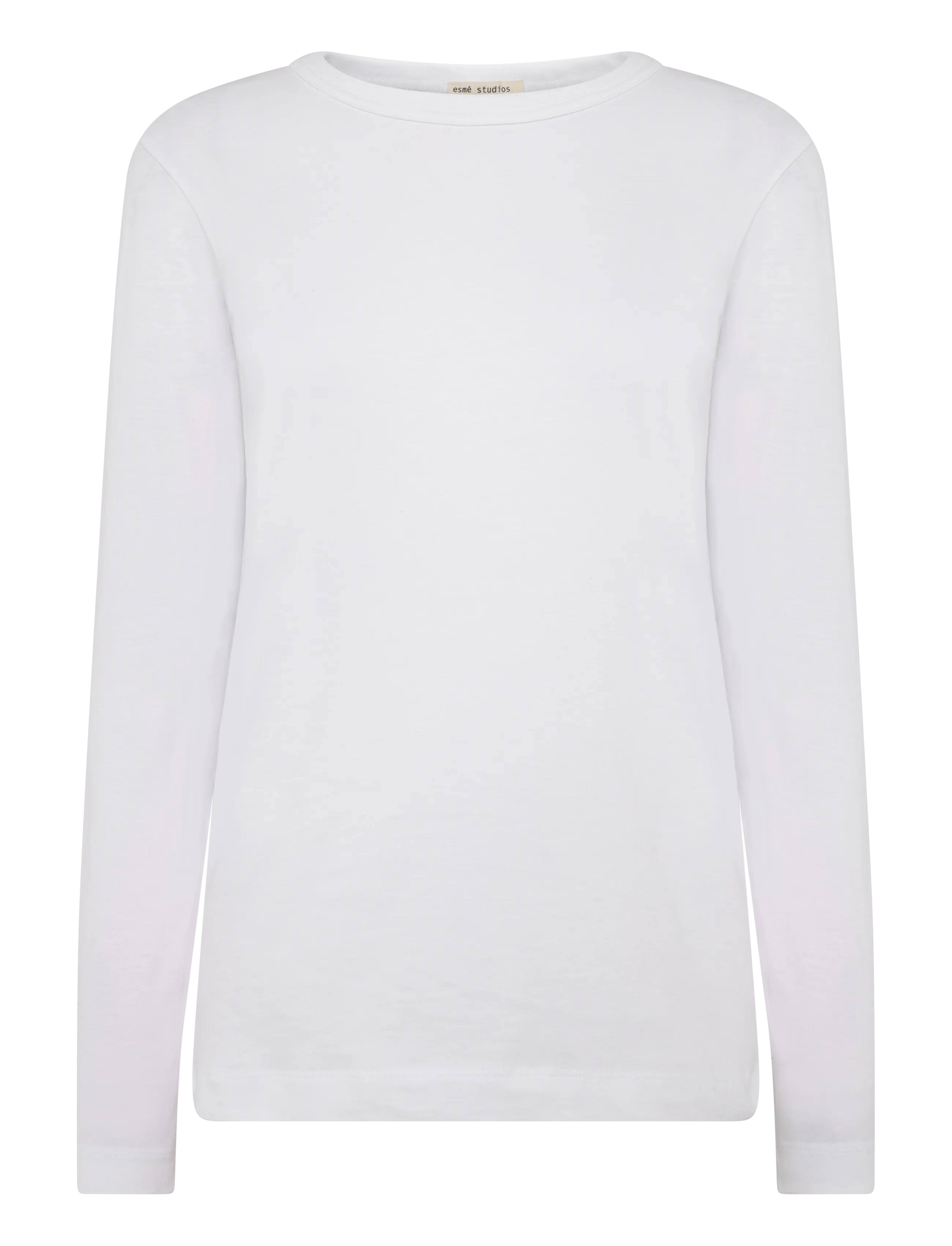 Esme Studios ESMaja T-shirt GOTS - Långärmade toppar - WHITE / white