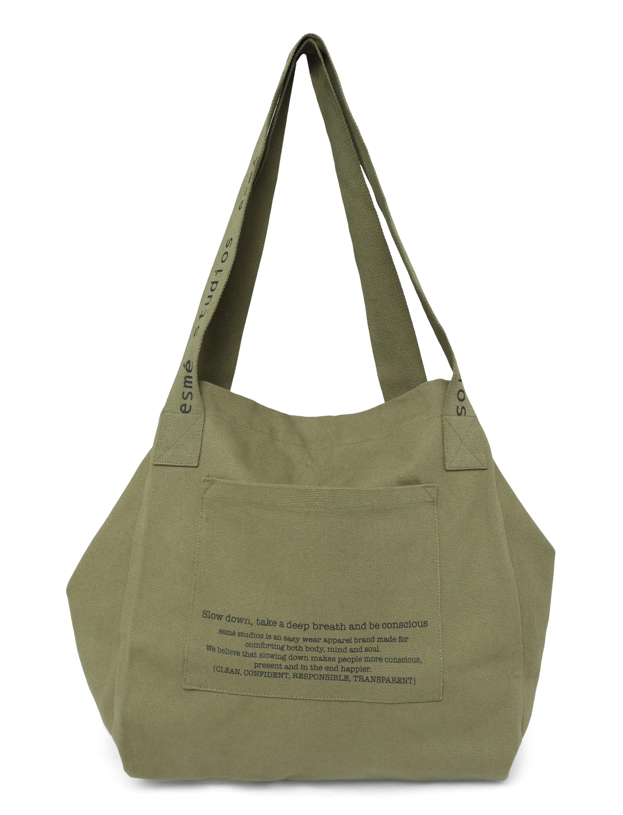 Esme Studios ESAlana Bag - Käekotid ja seljakotid - DUSKY GREEN / khaki/green