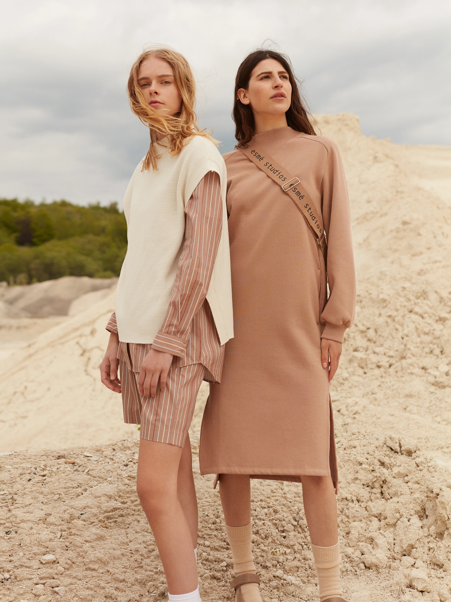 Esme Studios - ESMadeline Oversize Sweat Dress - GOTS - chanterelle - 2