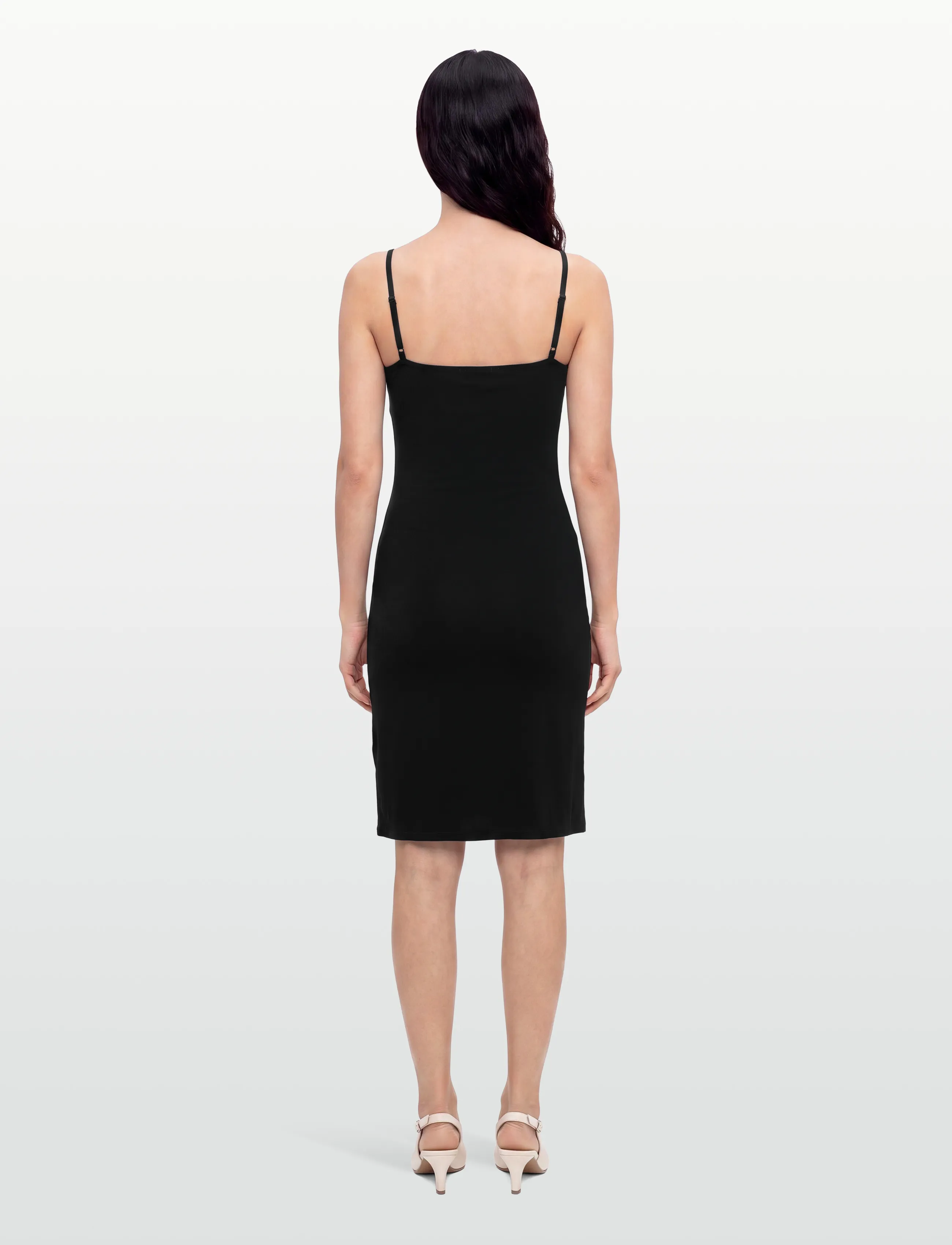 Esme Studios - ESPenelope Slim Fit Singlet Dress - slip dresses - black - 4