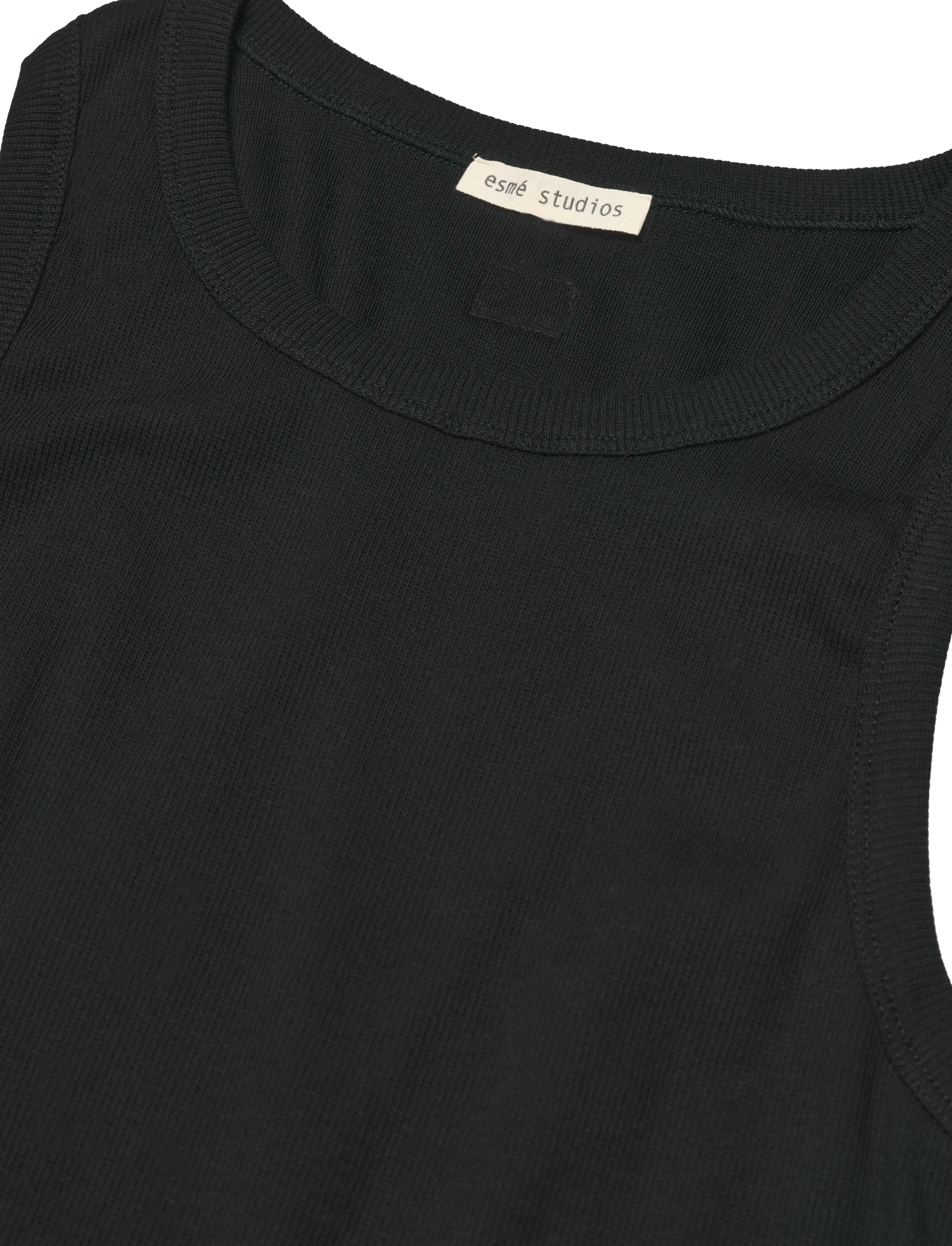 Esme Studios - ESBlossom Racerback Rib Tank - madalaimad hinnad - black - 5