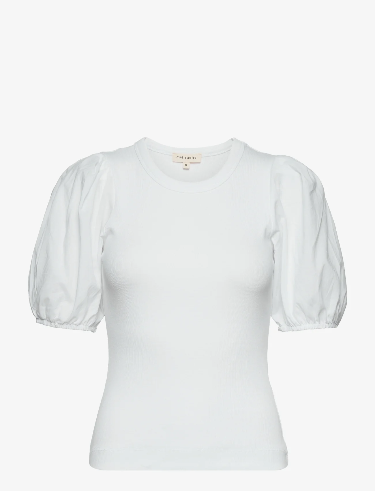Esme Studios - ESBlossom 2-4 Sleeve Blouse - short-sleeved blouses - white - 0